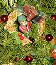 Fox and Hounds Christmas tree ornaments